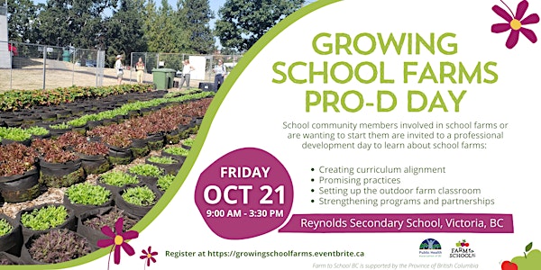 Growing School Farms Pro-d Day