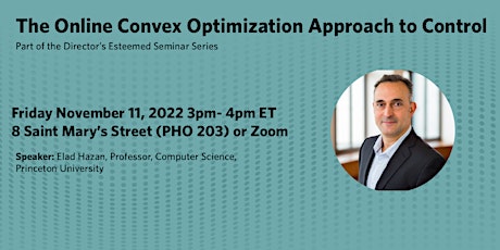 The Online Convex Optimization Approach to Control (Hybrid event)