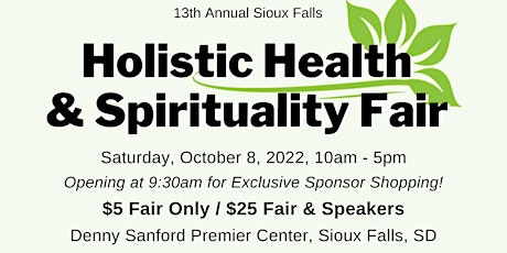 13th Annual Sioux Falls Holistic Health & Spirituality Fair