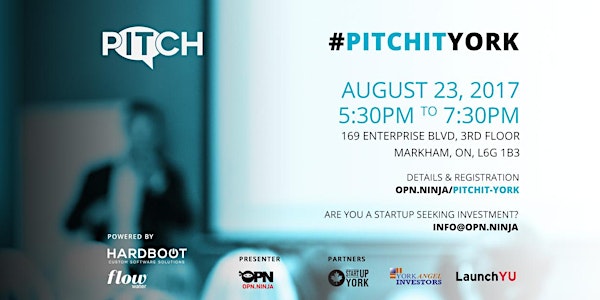 PitchIt York Event!