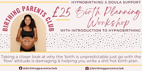 Birth Planning Workshop with Hypnobirthing