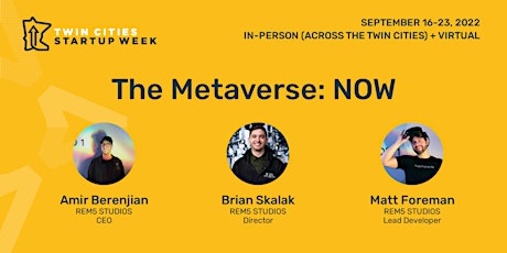 Imagen principal de The Metaverse: NOW | Twin Cities Startup Week Event