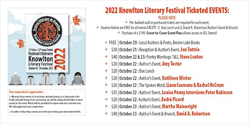 The 12th Knowlton Literary Festival