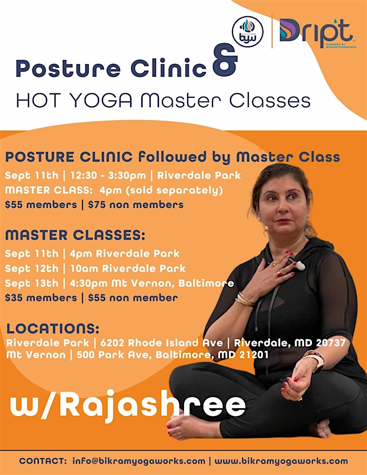 Master Class w/Rajashree Choudhury in Mount Vernon, 4:30pm! Join Us :) image