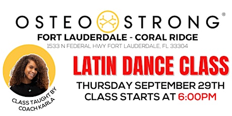 Latin Dance Class: OsteoStrongFTL Coral Ridge Event  primärbild