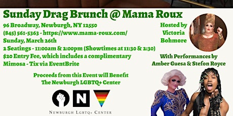 Sunday Drag Brunch @ Mama Roux - March 2023