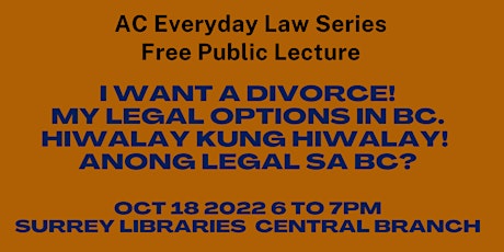 I want a divorce! My legal options in BC  Hiwalay kung hiwalay!