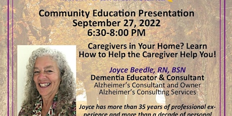 Caregiver in Your Home?  How to Help the Caregiver Help You primary image
