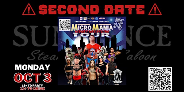 MicroMania Midget Wrestling - SECOND FALL SHOW!