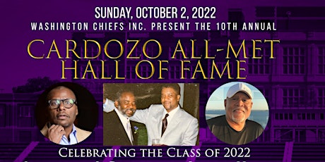 Washington Chiefs Present 10th Annual Cardozo All-Met Hall of Fame Dinner