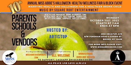 10th Annual Miss Abbie's Halloween Health/Wellness Fair & Block Event