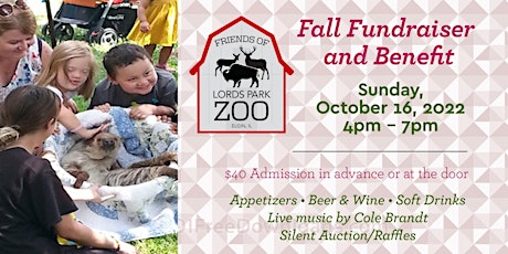 10/16/2022  FRIENDS OF LORDS PARK ZOO  ANNUAL FUNDRAISER
