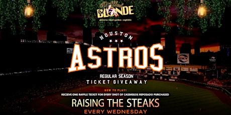 FREE Astros Ticket Giveaway :: Every Raising the Steaks Wednesday
