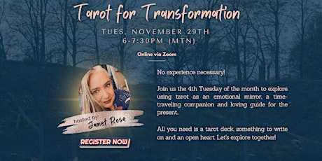 Tarot for Transformation (Nov)