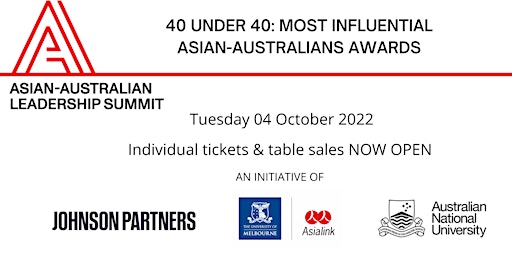 40 UNDER 40: MOST INFLUENTIAL ASIAN-AUSTRALIANS AWARDS