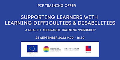 PIF CPD: Supporting Learners with Learning Difficulties & Disabilities