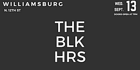 THE BLK HRS Live ft. Cyrus Aaron                                  primary image