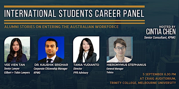 International Students Career Panel: Entering the Australian Workforce