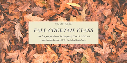Fall Cocktail Class