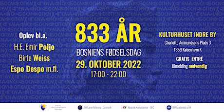 Bosniens fødselsdag: 833 år primary image