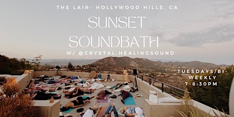 111 Activation Sunset Soundbath on a Private Rooftop, Hollywood Hills