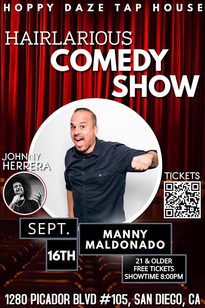HAIRlarious Comedy Show W/ Manny Maldonado & Friends image