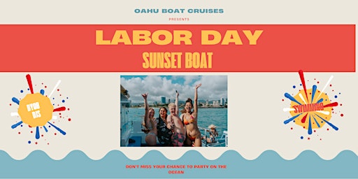 LABOR DAY WEEKEND SUNSET BOAT PARTY primary image
