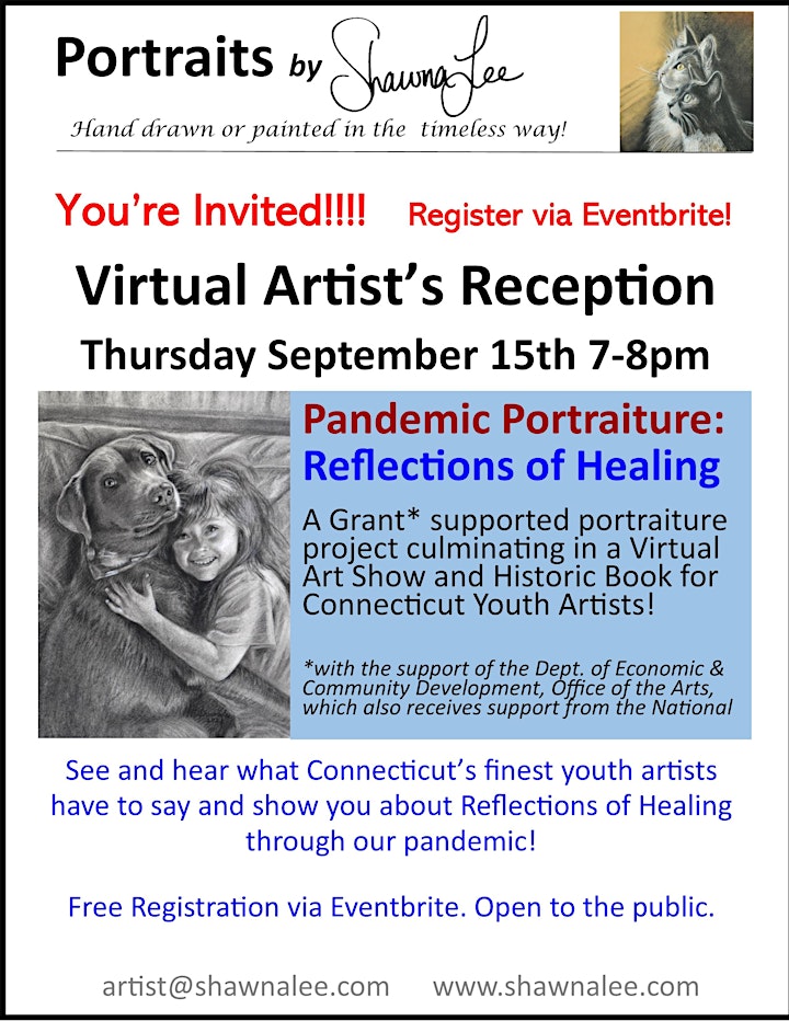 Artist's Reception for Pandemic Portraiture: Reflections of Healing image