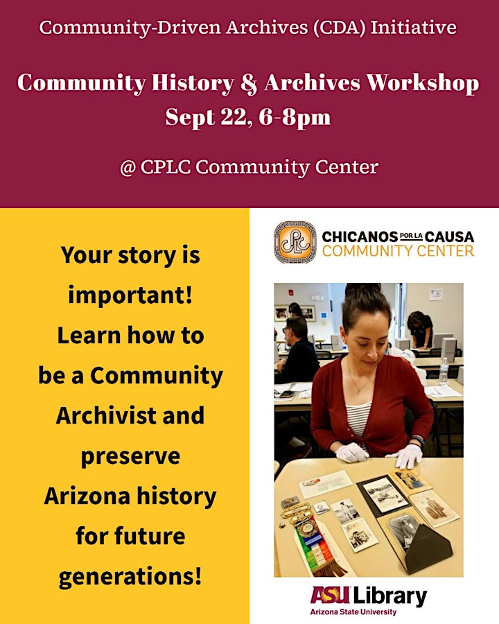 Community History & Archives Workshop + Scanning and Oral History Day image