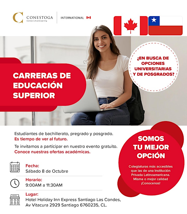 Imagen de Conestoga College opción de superación para los chilenos