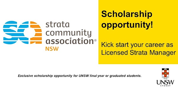 Strata Community Association Scholarship Program Information Session