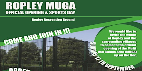 Ropley MUGA Official Opening & Sports Day primary image