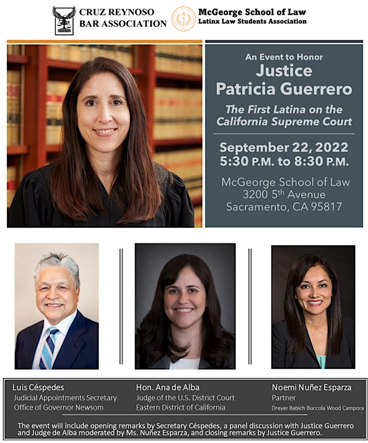 Celebration in Honor of Justice Patricia Guerrero of the CA Supreme Court image