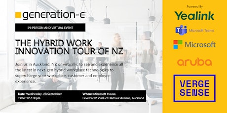 The Hybrid Workplace Innovation Tour of NZ - Levelling up for hybrid work primary image