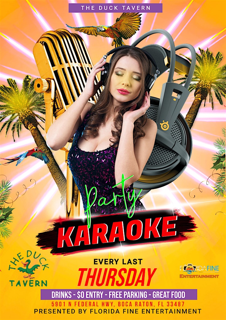 Karaoke Night Every Last Thursday of the Month at Duck Tavern! image