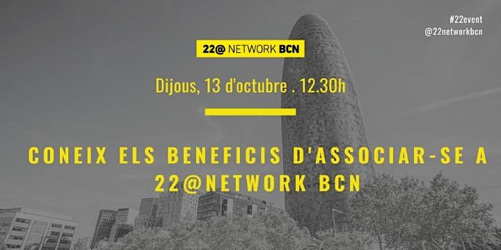 Imagen de 22@EVENT | CONEIX ELS BENEFICIS D'ASSOCIAR-SE A 22@NETWORK BCN