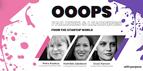 Primaire afbeelding van Ooops - Failures & Learnings from the Startup World