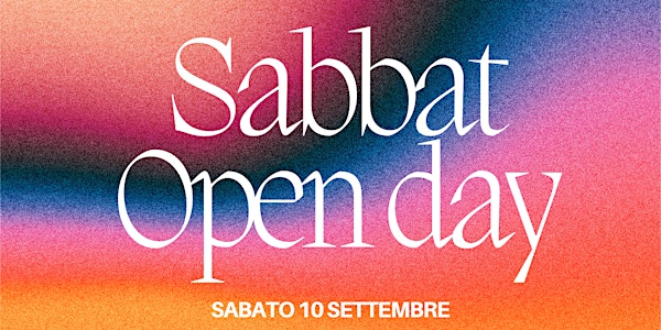 Sabbat Open Day 10 Settembre