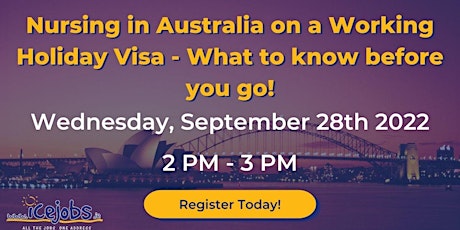 Working Holiday Visa - Nursing in Australia