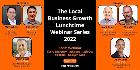 The Local Business Growth Lunchtime Webinar Series 2022