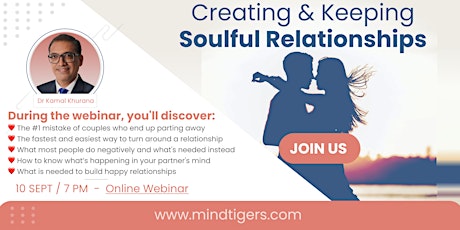 Creating and Keeping Soulful Relationships