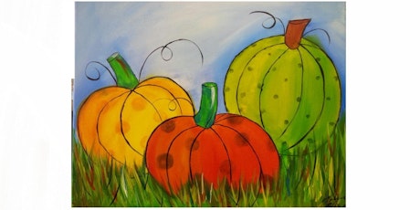 Image result for Three pumpkin painting