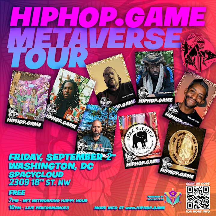 The Metaverse Tour in Washington, DC @ sPACYcLOUd (Hip Hop & NFT Showcase) image