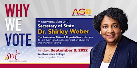 Secretary of State Shirley Weber: Why We Vote primary image
