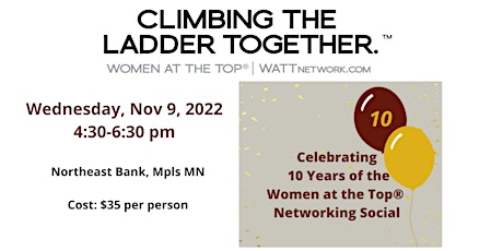 10 Year Celebration | Fall 2022 Networking Social for Professional Women