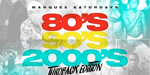 80’s vs 90’s vs 00’s Party @ Marquee Saturdays in Brooklyn: Free entry