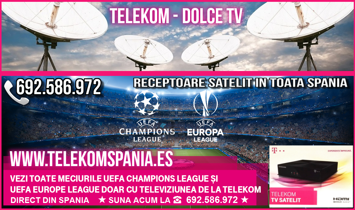 Aparate Telekom Tv Dolce Tv Spania 26 Ago 2017