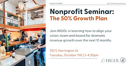 Nonprofit Seminar with HIGOL: The 50% Growth Plan