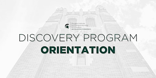 Discovery Program Fall Orientation