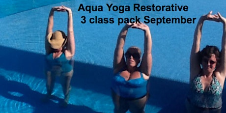  September Restorative Aqua Yoga 3 Classes primary image